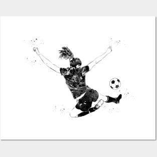 Soccer Player Girl Posters and Art